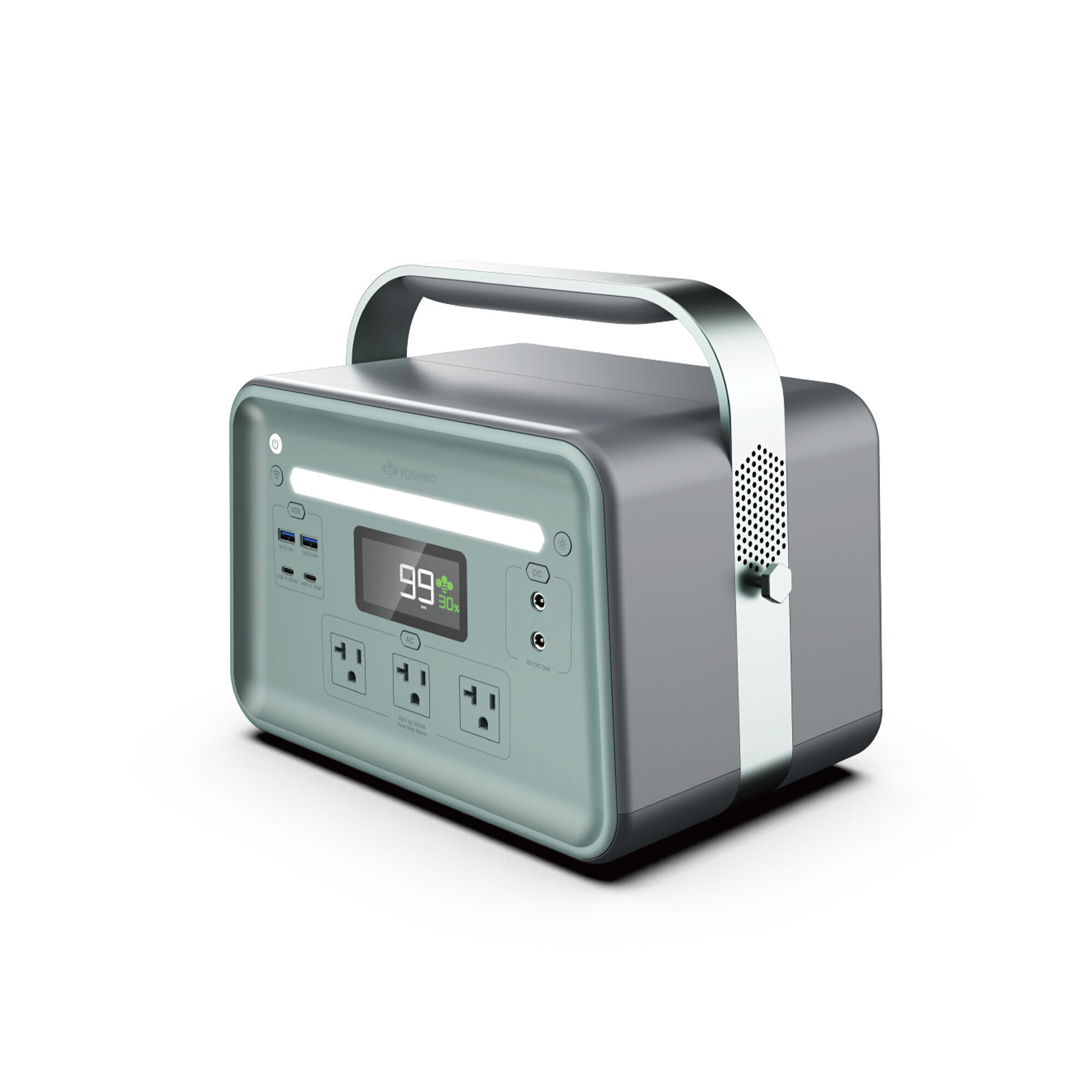 Yoshino Solid-State Power Station Battery Generator - 660W Running, 920W Surge, 602Wh Capacity, 9 Ports, Model# B660 SST